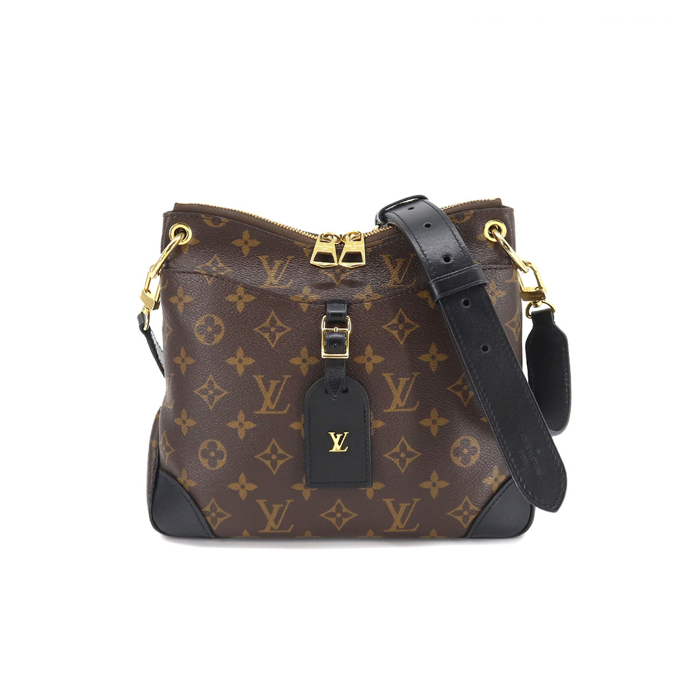 Louis Vuitton Monogram Odeon NM PM Shoulder Bag Brown Noir